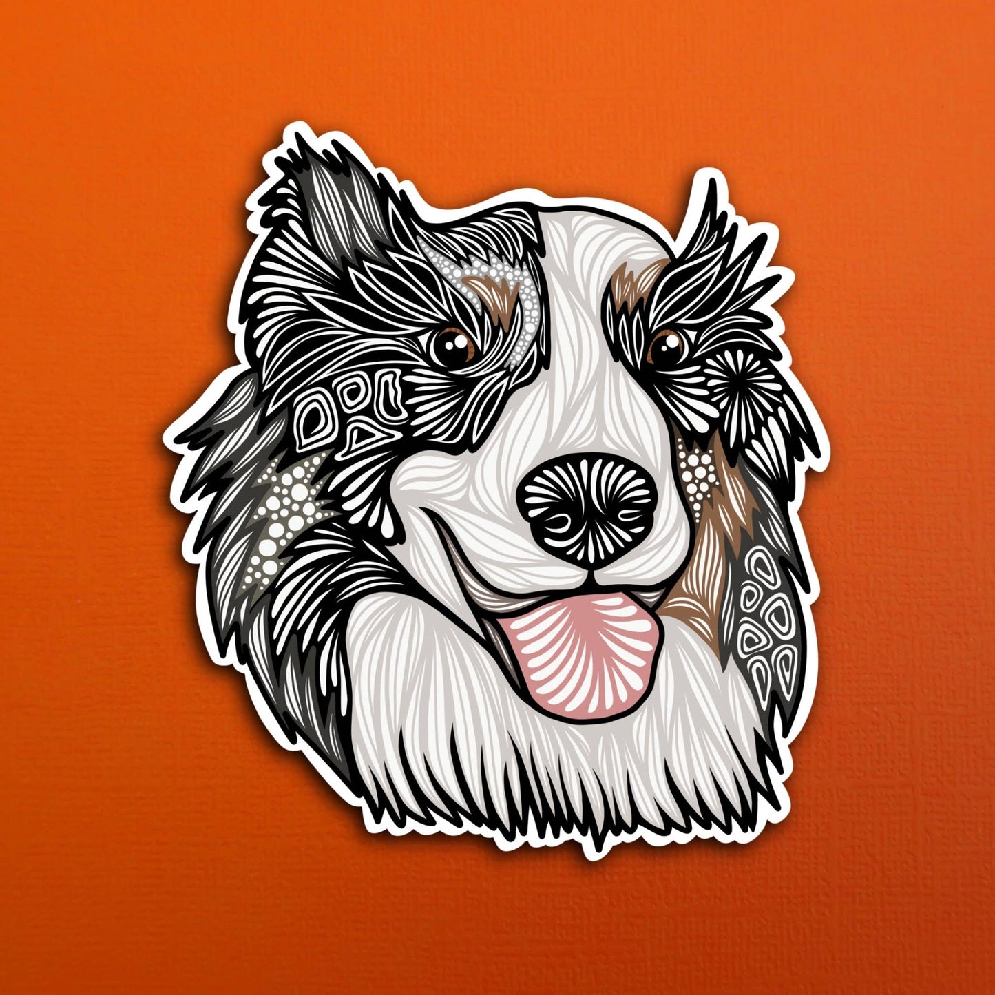 Sky the Dog Waterproof Sticker