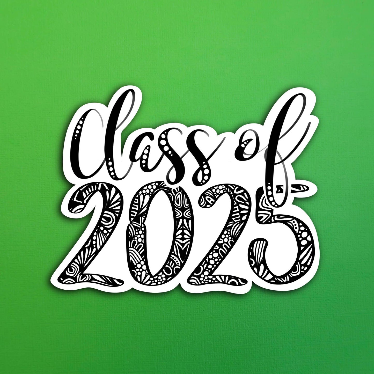 Class of 2025 Waterproof Sticker
