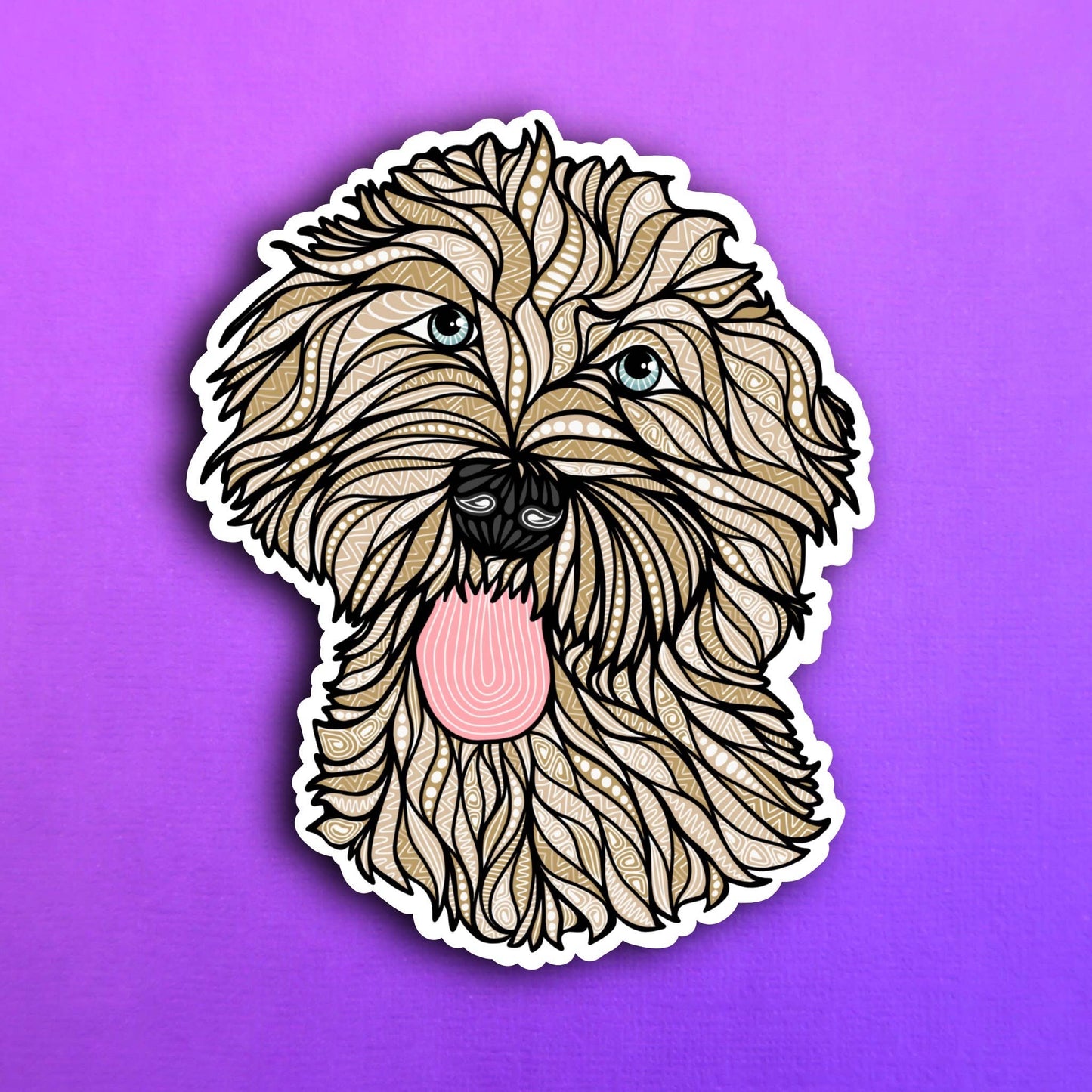 Golden Doodle Waterproof Sticker