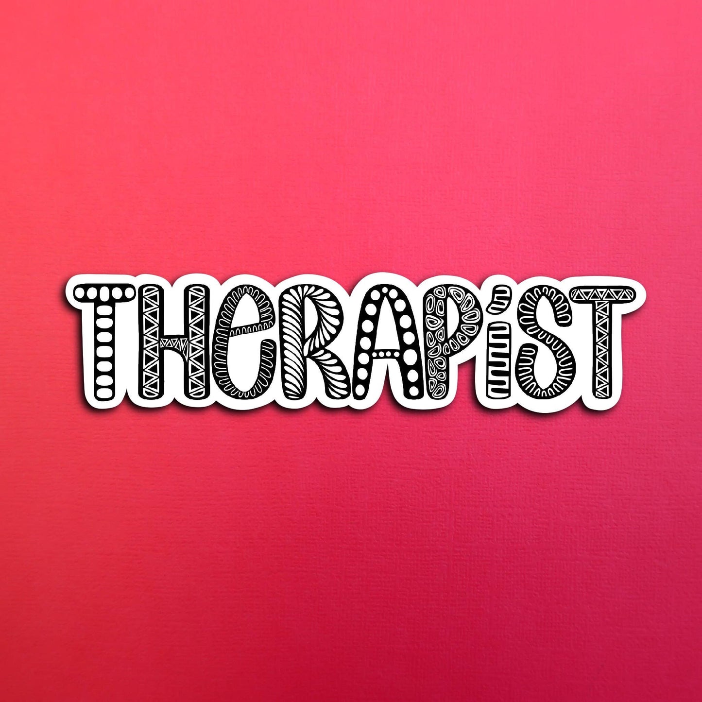 Therapist Waterproof Sticker