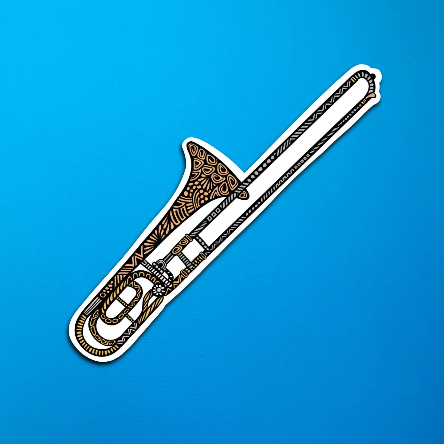 Trombone Waterproof Sticker