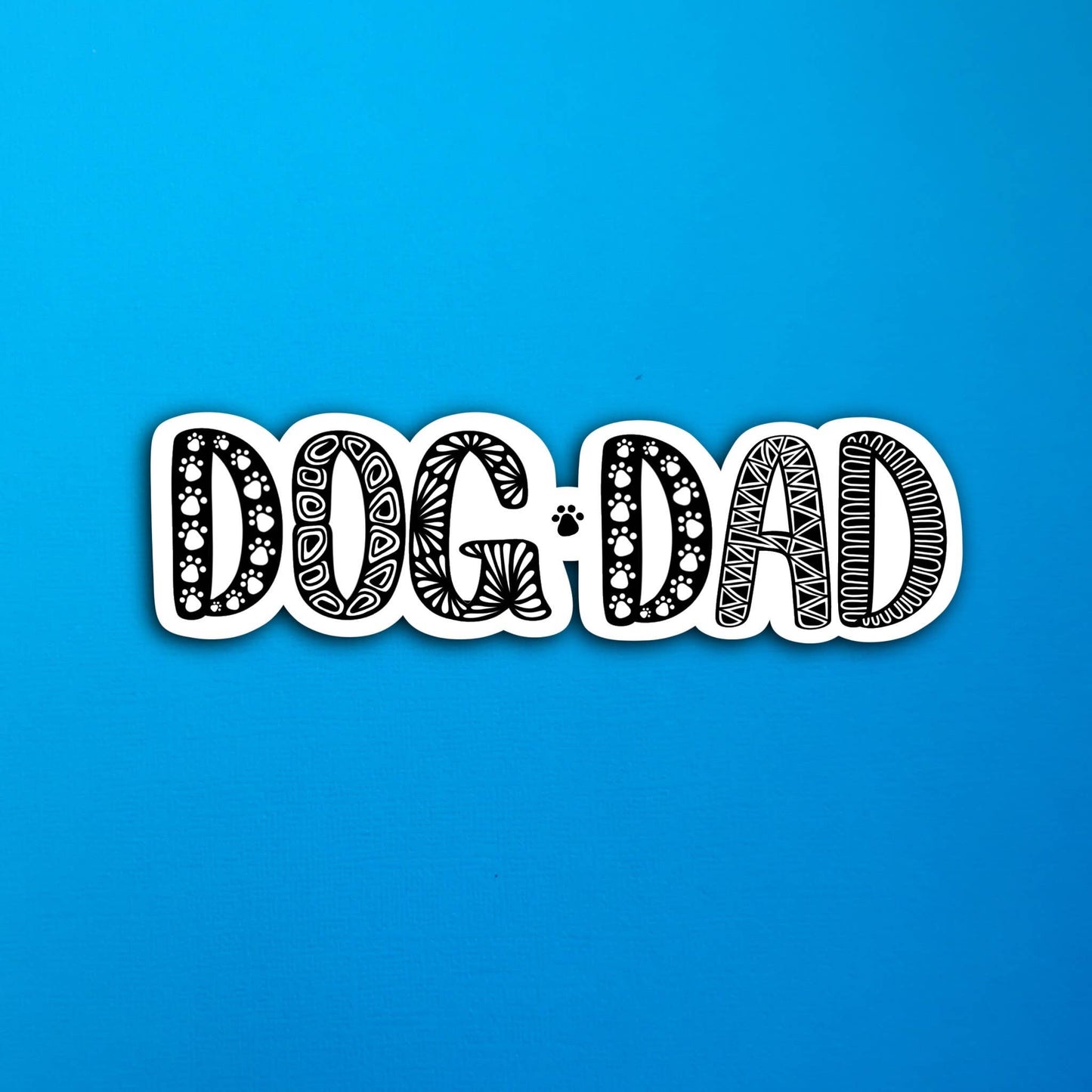 Dog Dad Waterproof Sticker