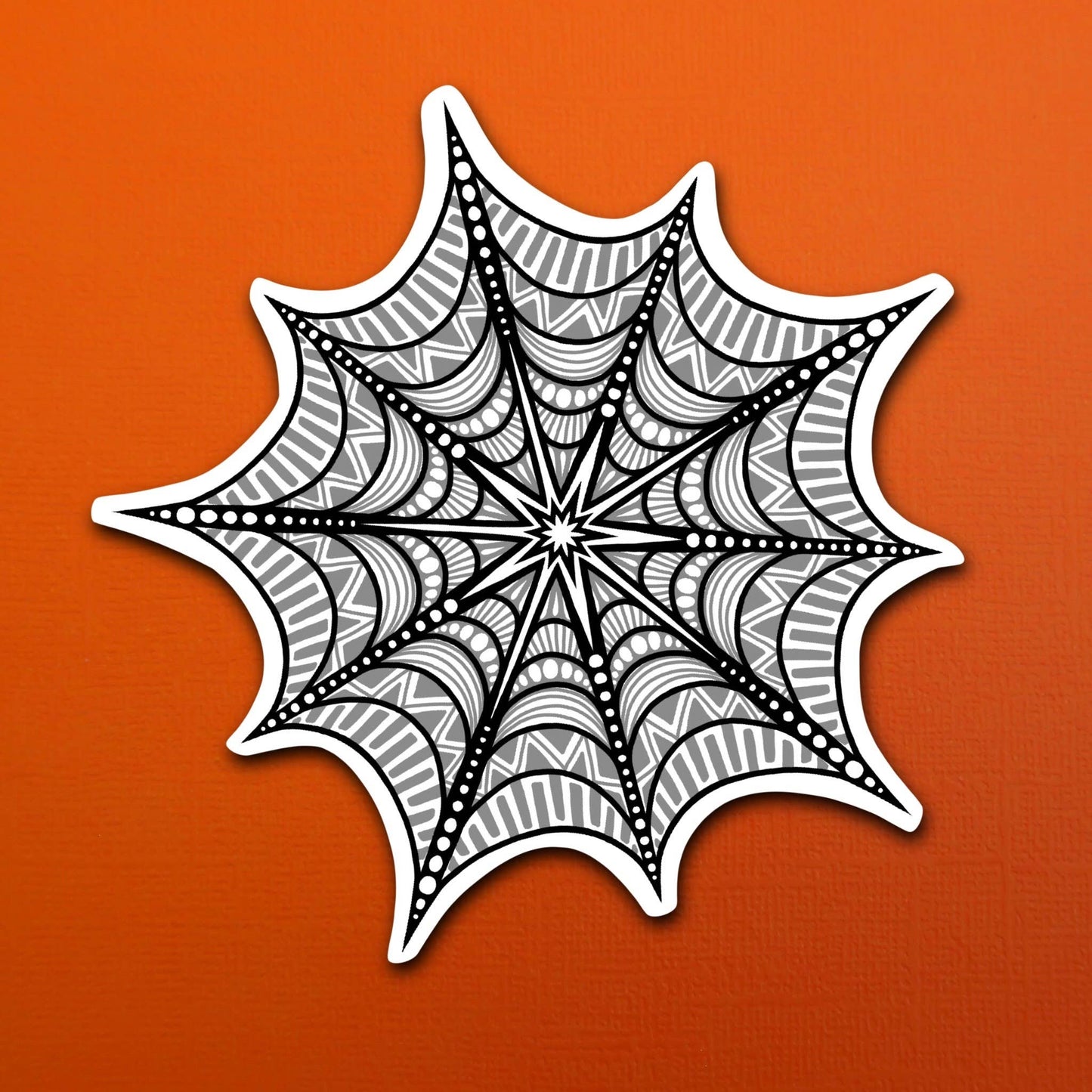 Spider Web Waterproof Sticker