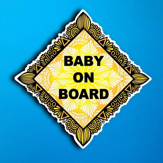 Baby on Board Waterproof Sticker