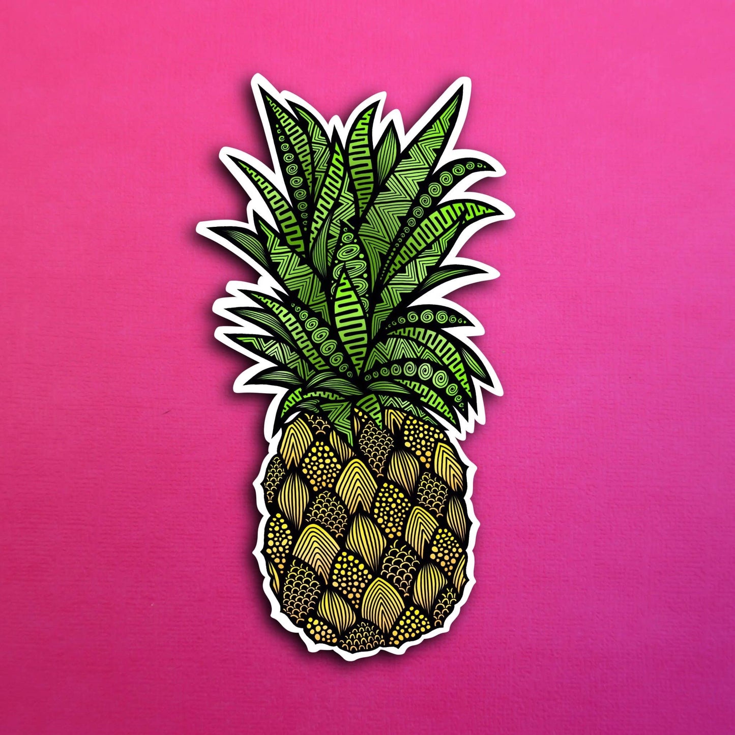 Pineapple Waterproof Sticker