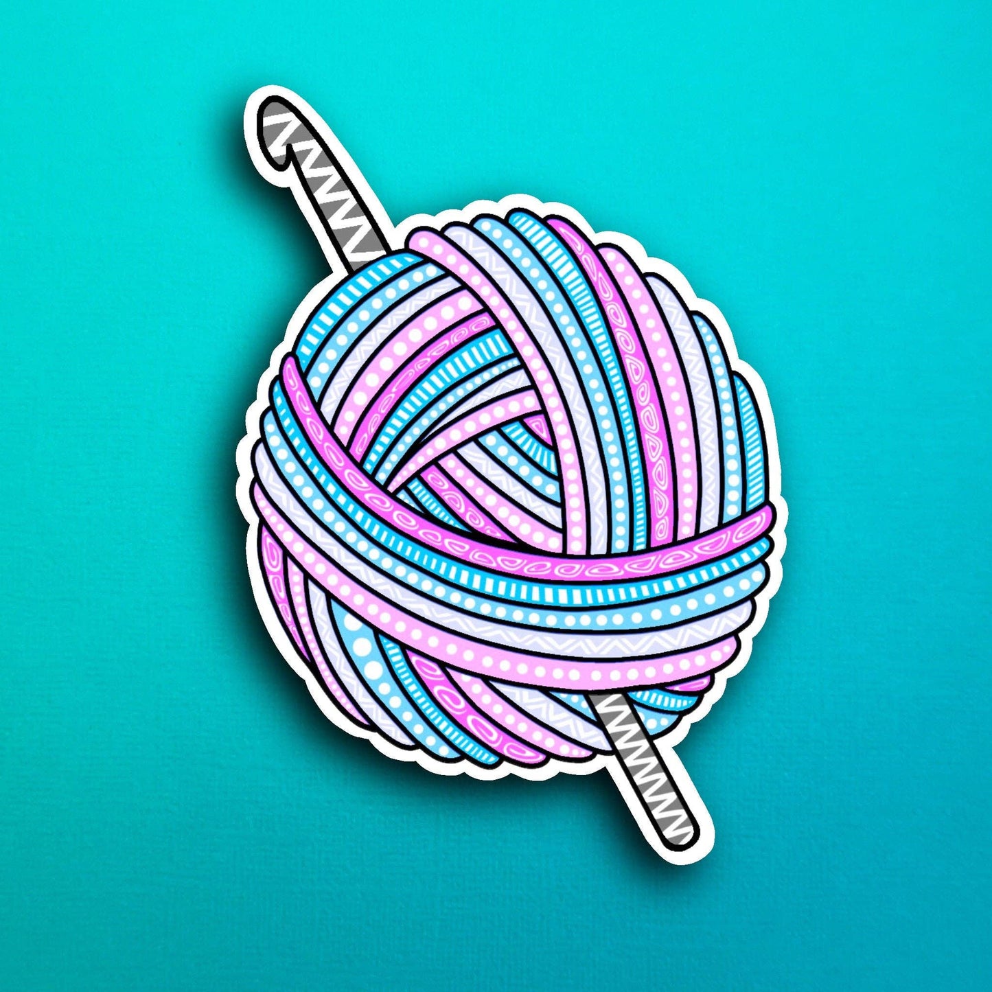 Crochet Waterproof Sticker