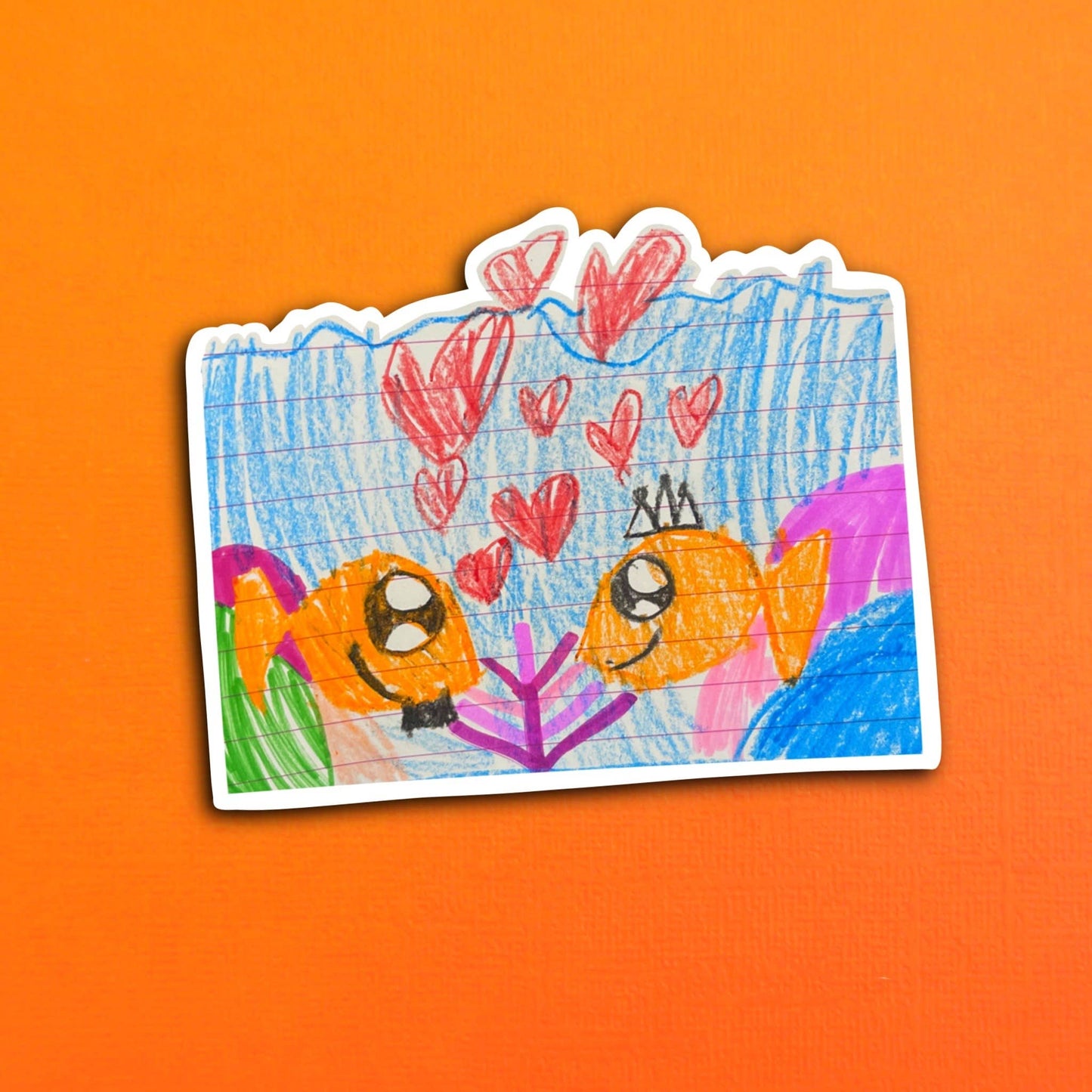 Pari's Love Fish Waterproof Sticker