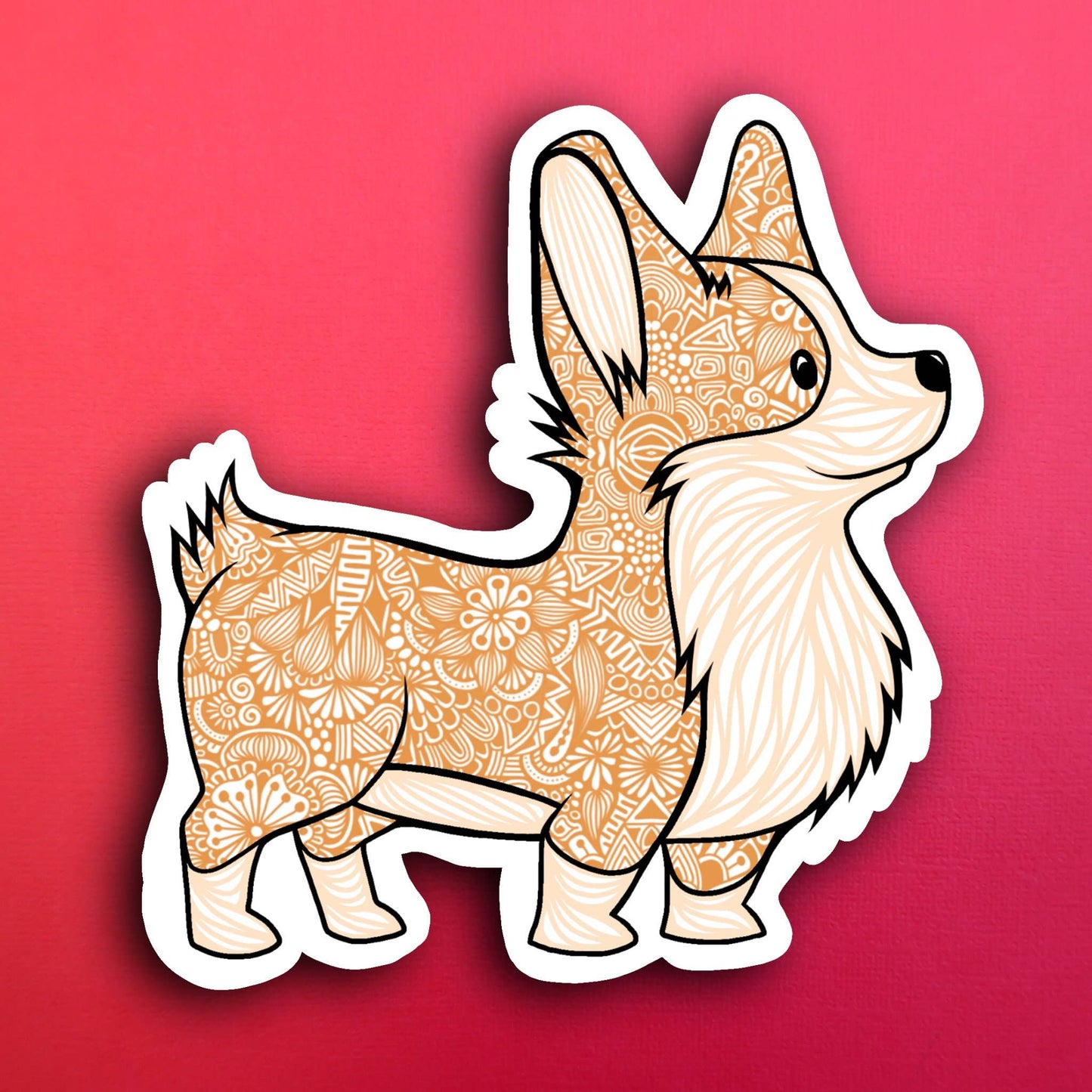 Corgi Waterproof Sticker