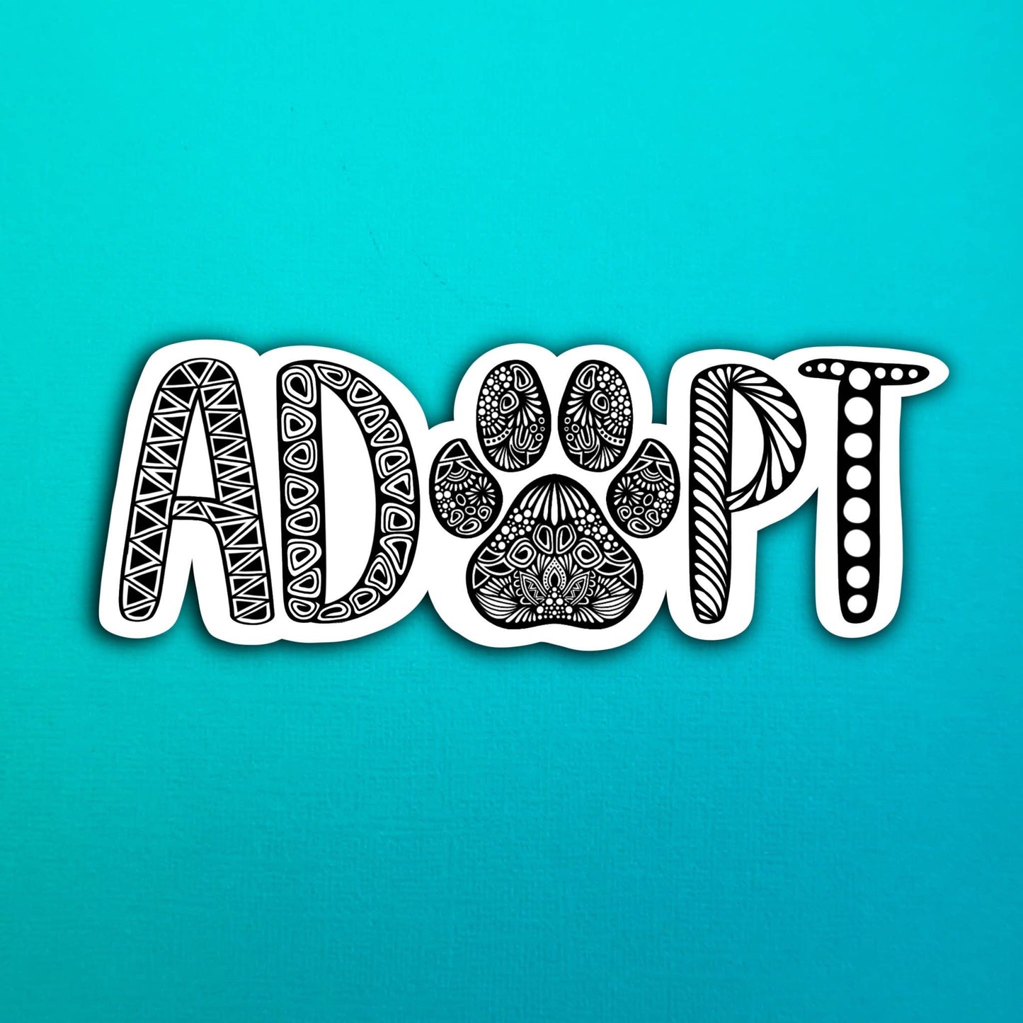 Adopt Waterproof Sticker