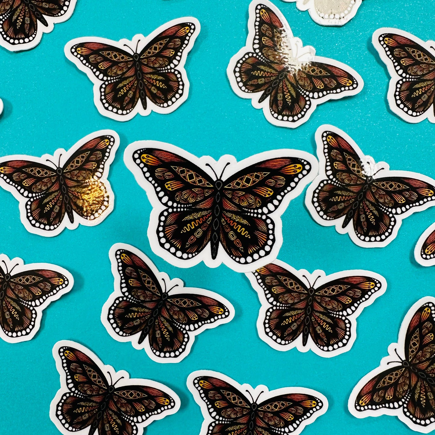 Mini Monarch Waterproof Sticker