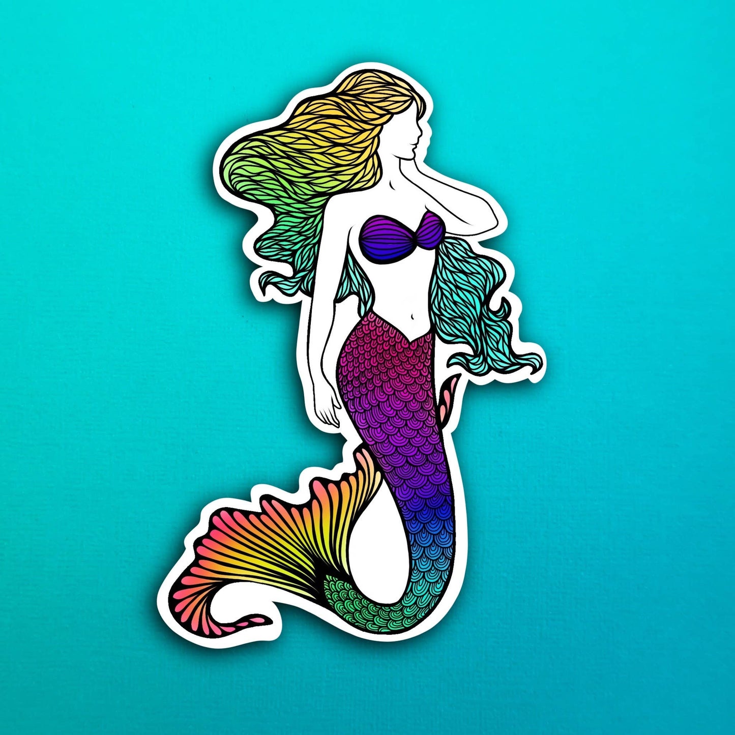 Mermaid Waterproof Sticker