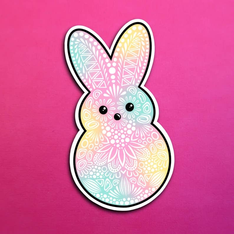 Sugar Bunny Waterproof Sticker