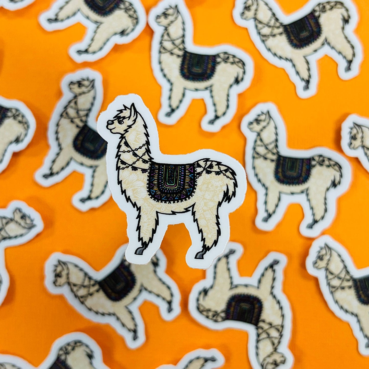 Mini Llama Waterproof Sticker