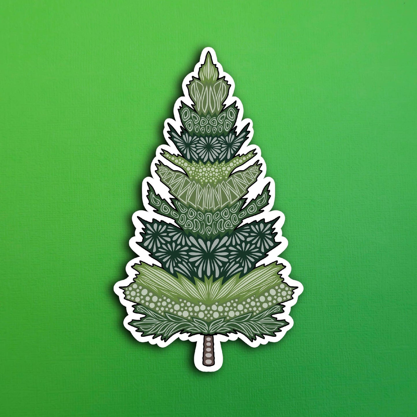 Forest Tree Waterproof Sticker