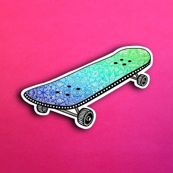 Skateboard Waterproof Sticker