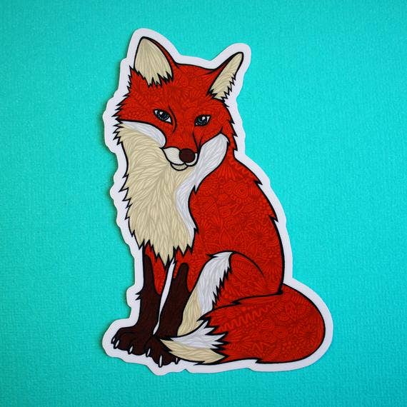 Fox Waterproof Sticker