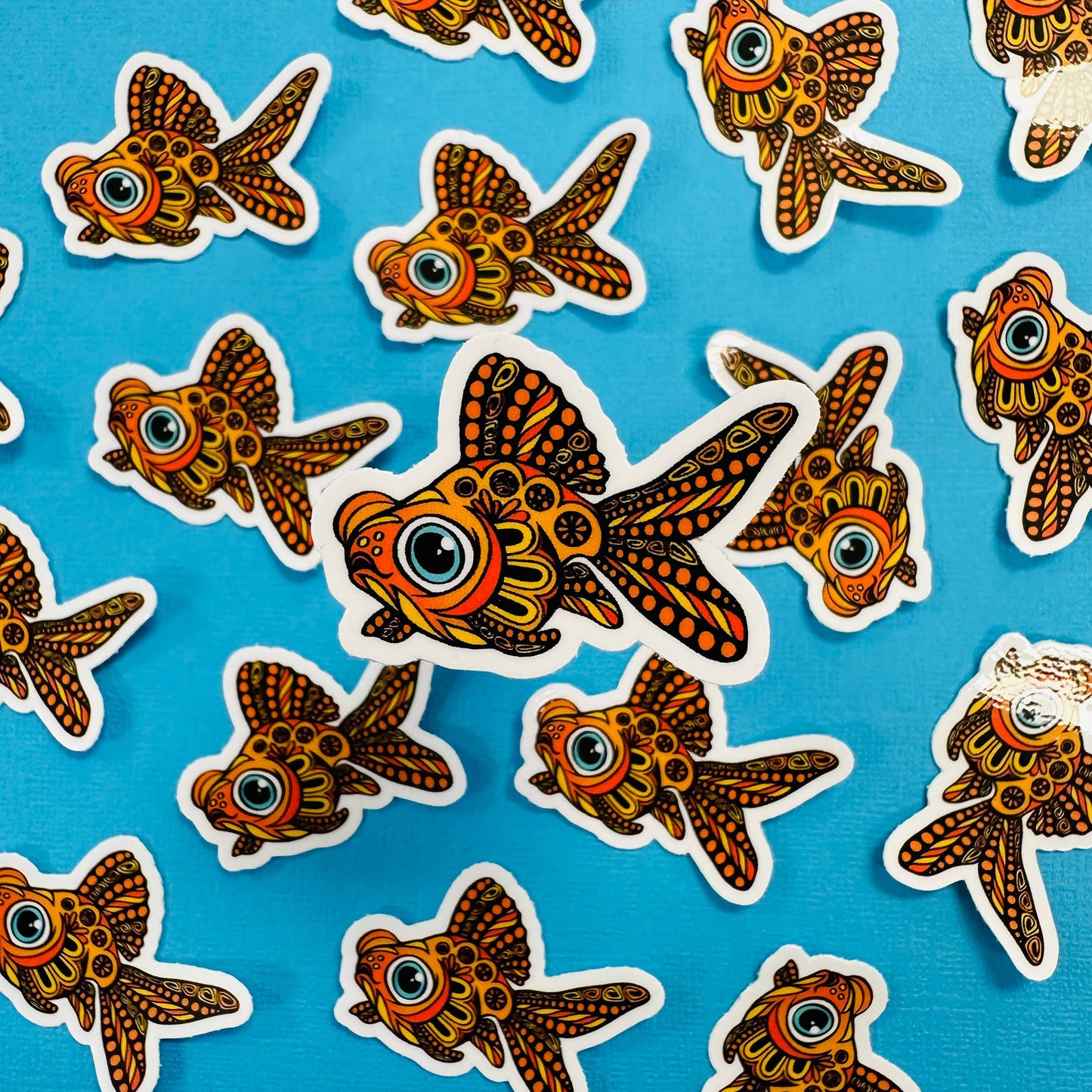 Mini Gary the Guppy Waterproof Sticker