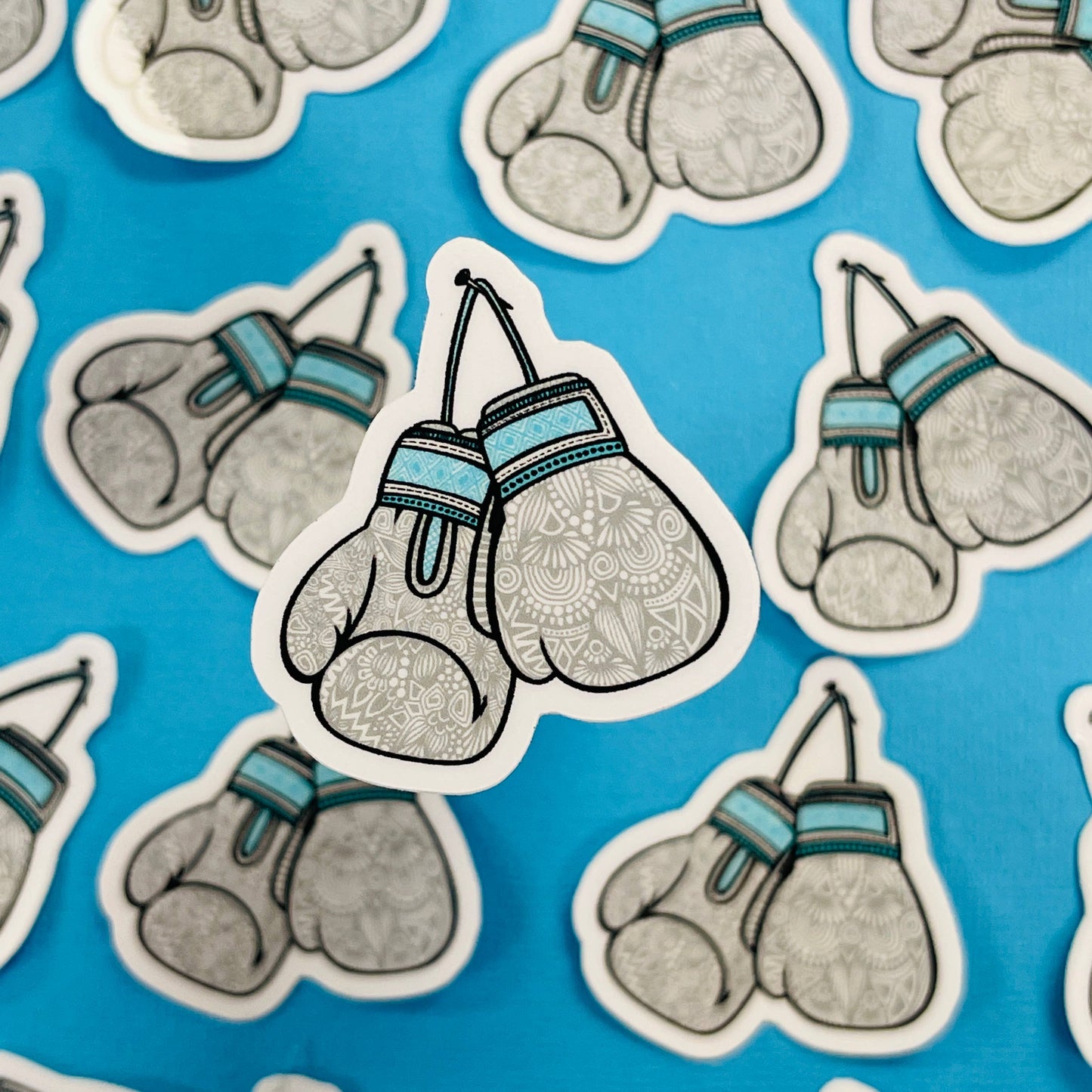 Mini Boxing Waterproof Sticker