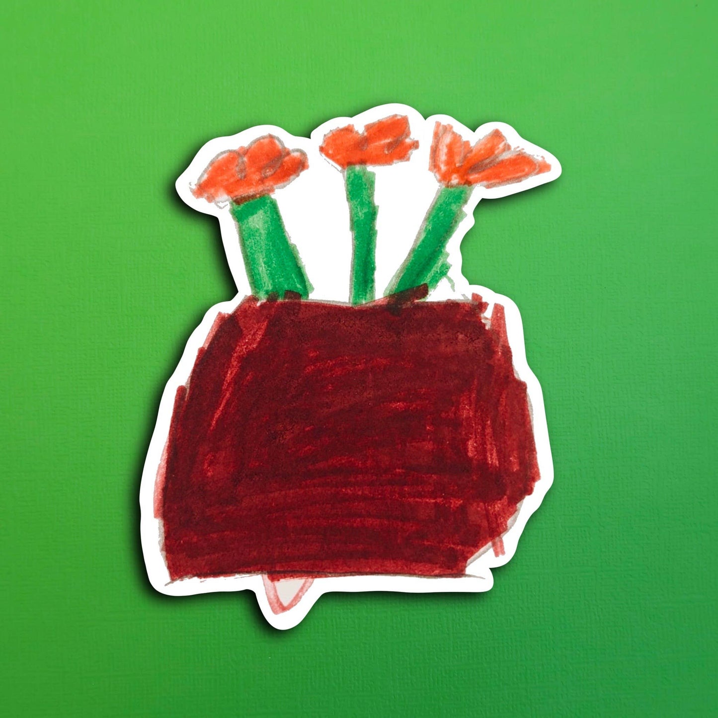 Eli's Three Buds Plant Waterproof Sticker