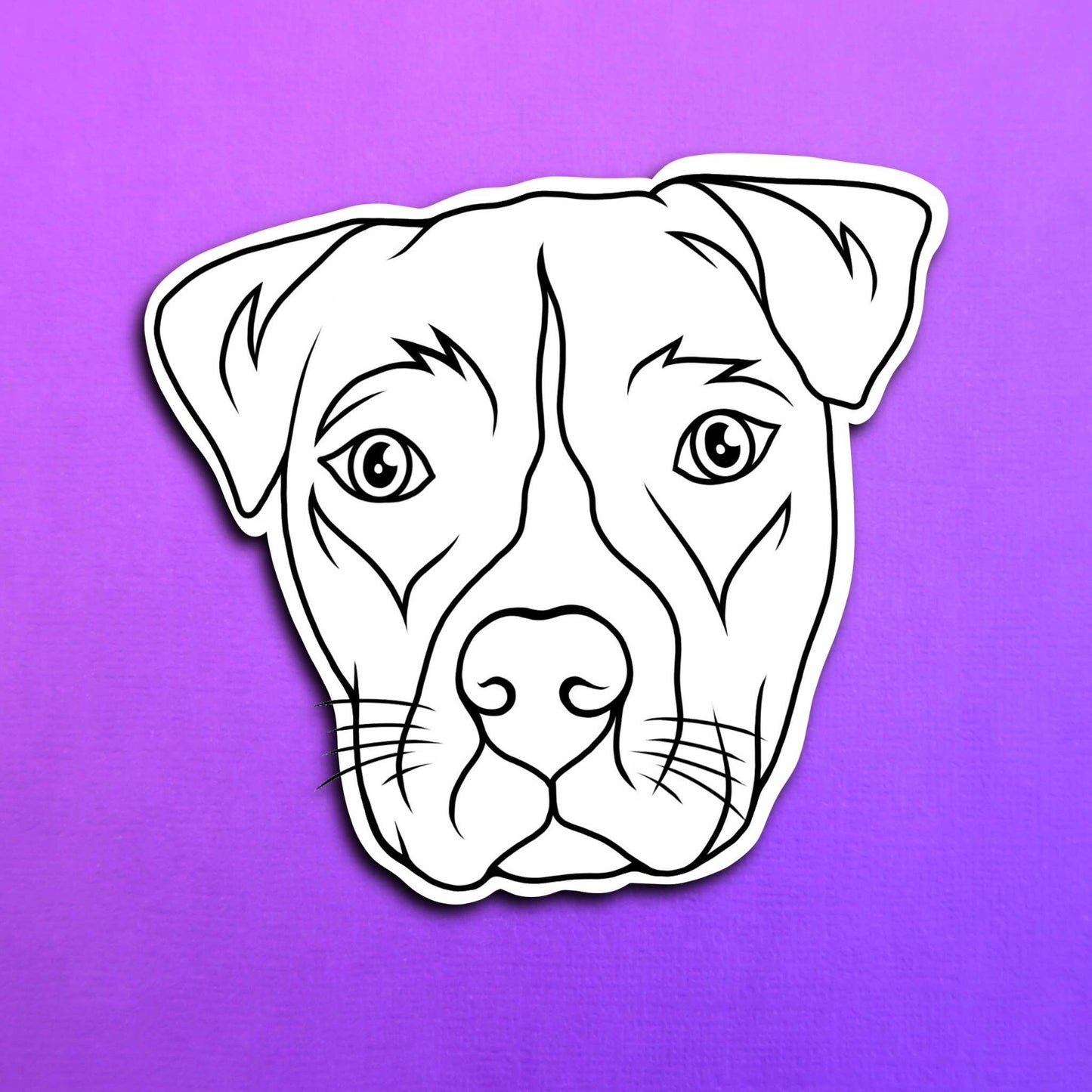 Astro the Dog Simple Line Waterproof Sticker