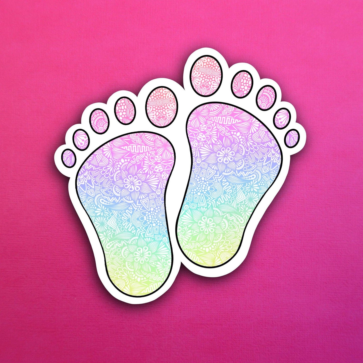 Baby Feet Waterproof Sticker