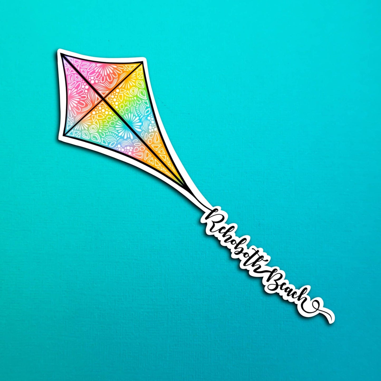Rehoboth Beach Kite Waterproof Sticker