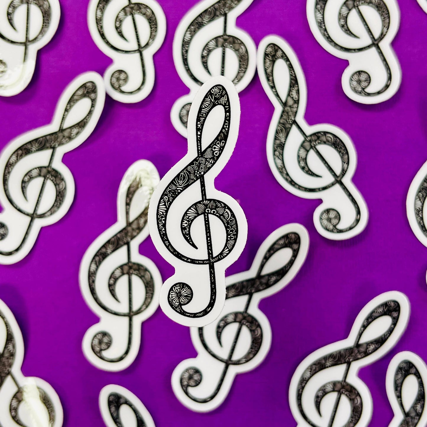 Mini Music Note Waterproof Sticker