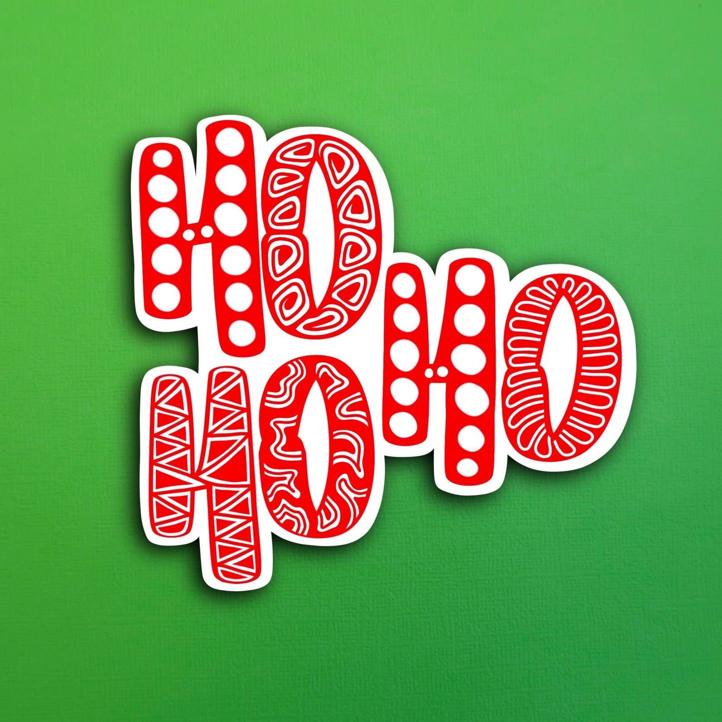 Ho Ho Ho Waterproof Sticker