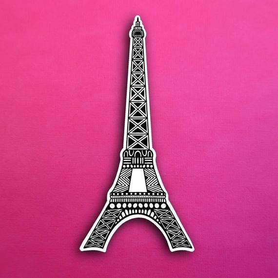 Eiffel Tower Waterproof Sticker