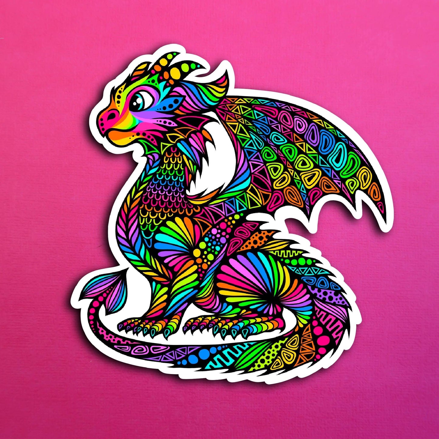 Spirit the Dragon Waterproof Sticker
