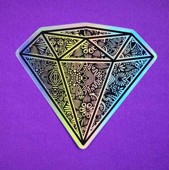 Holo Diamond Waterproof Sticker