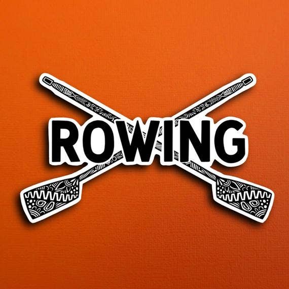 Rowing Waterproof Sticker