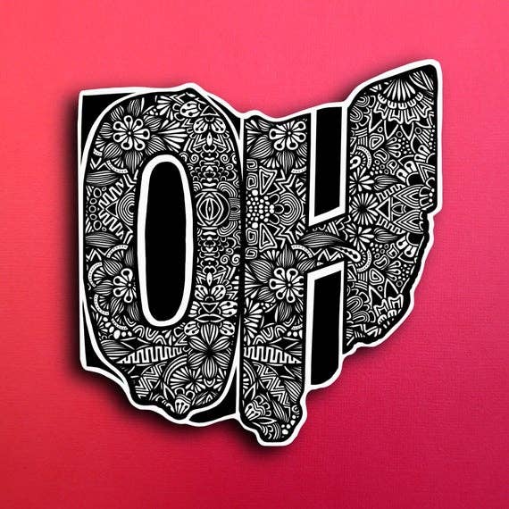 Ohio State Waterproof Sticker