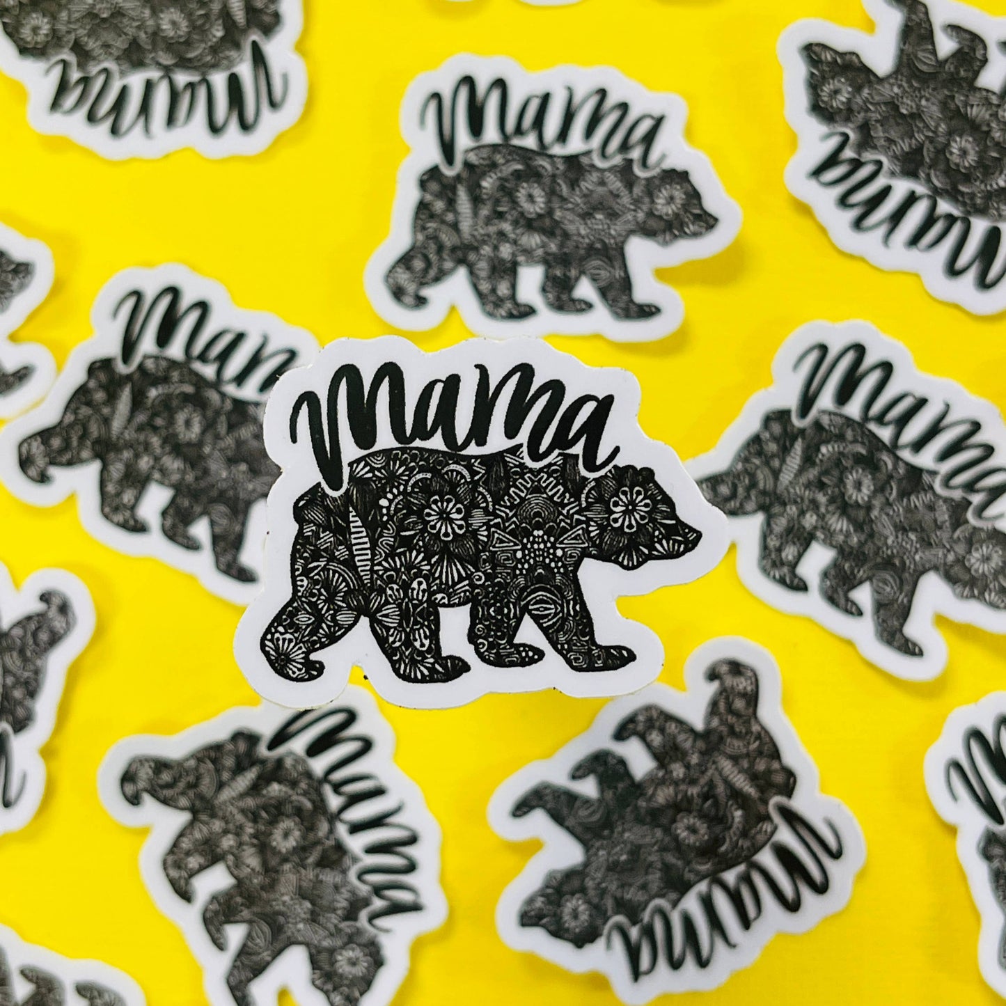 Mini Mama Bear Waterproof Sticker