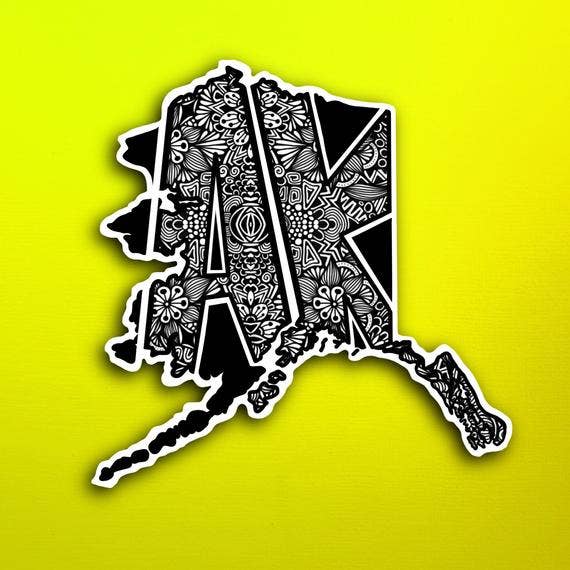 Alaska State Waterproof Sticker