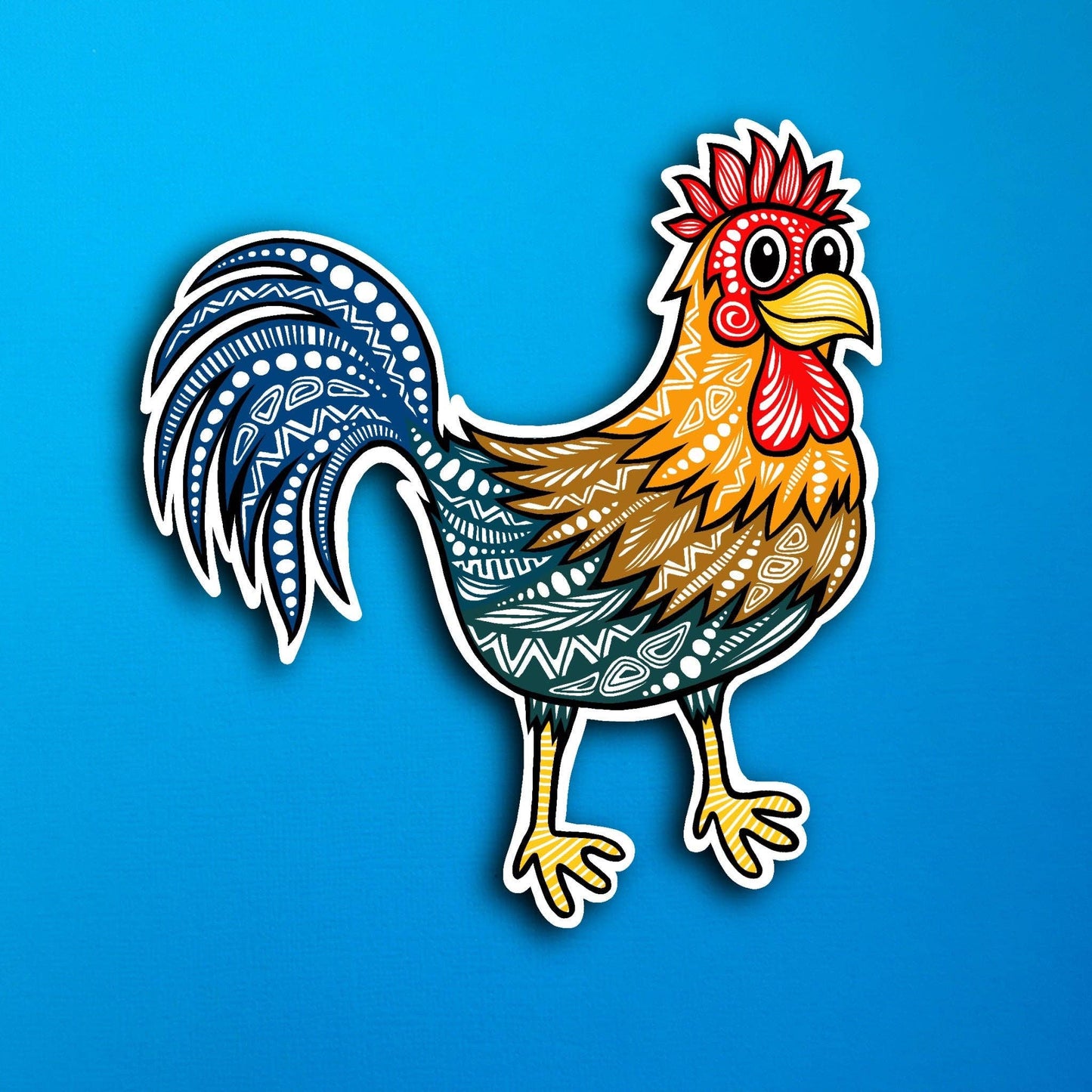 Rooster Waterproof Sticker
