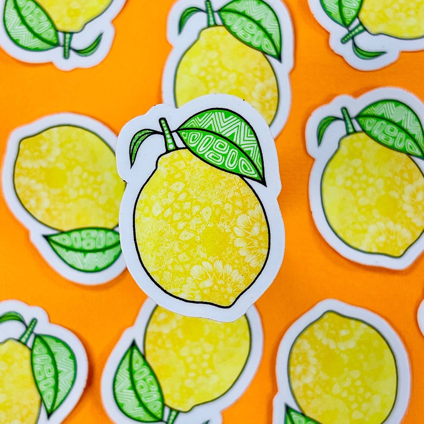 Mini Lemon Waterproof Sticker
