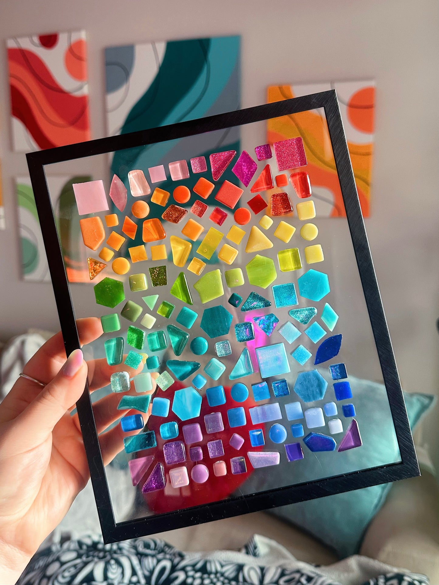 Downloadable Floating Mosaic Coloring Page