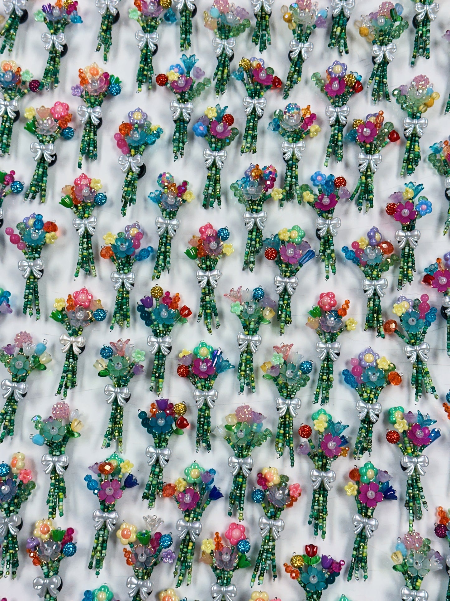 Mystery Beaded Flower Bouquet Magnet