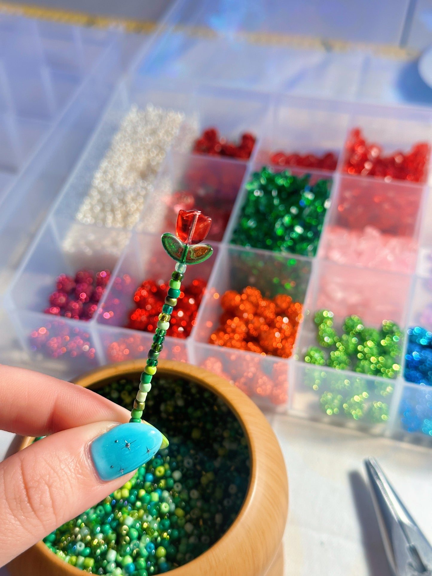 Mystery Single Beaded Flower