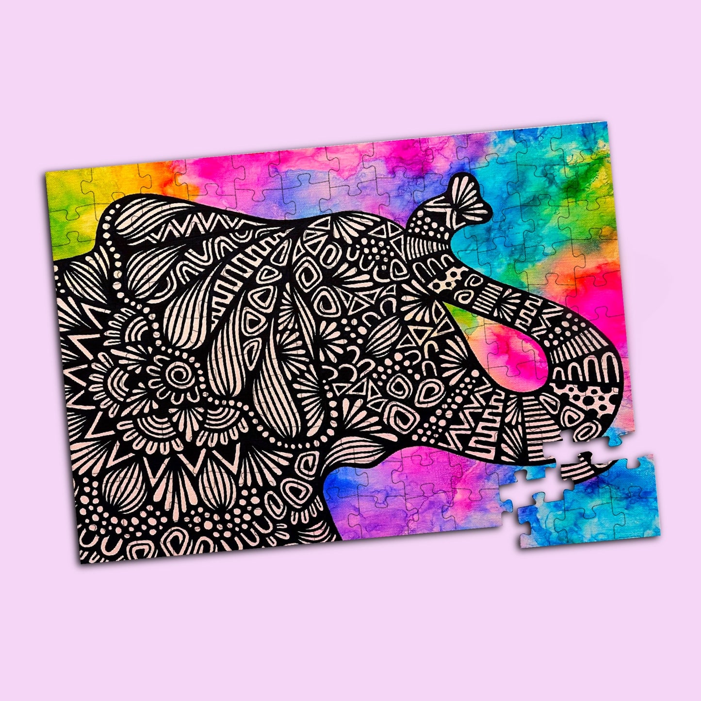 Rainbow Elephant Puzzle