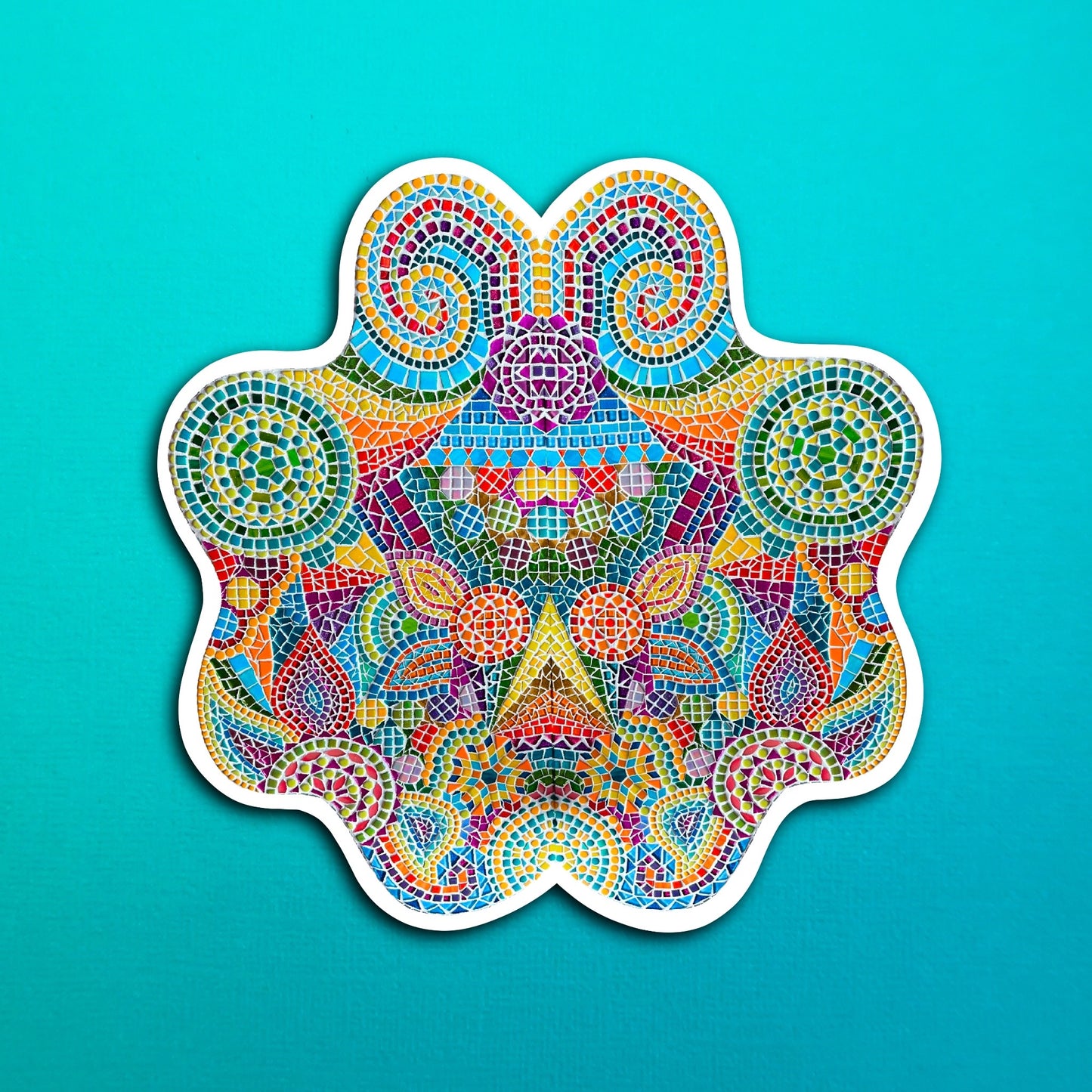 Blob Mosaic Waterproof Sticker