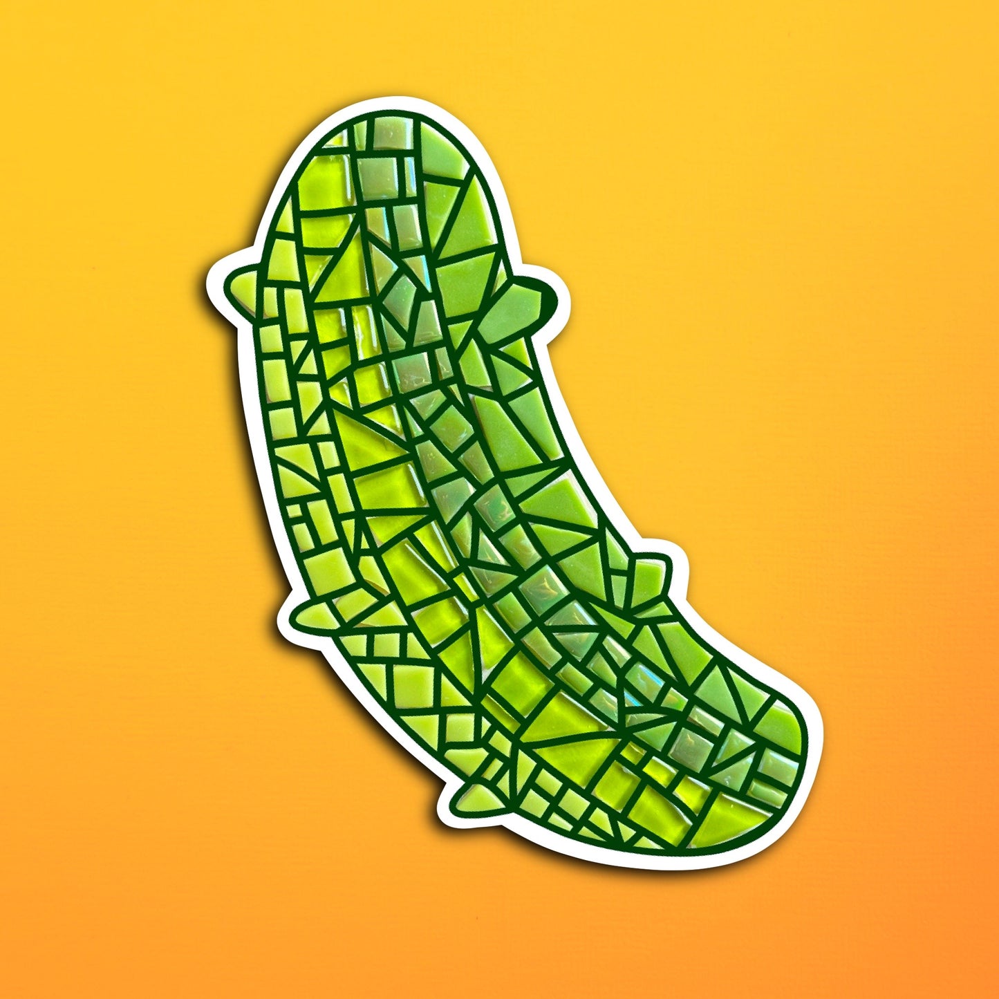 Pickle Mosaic Waterproof Sticker