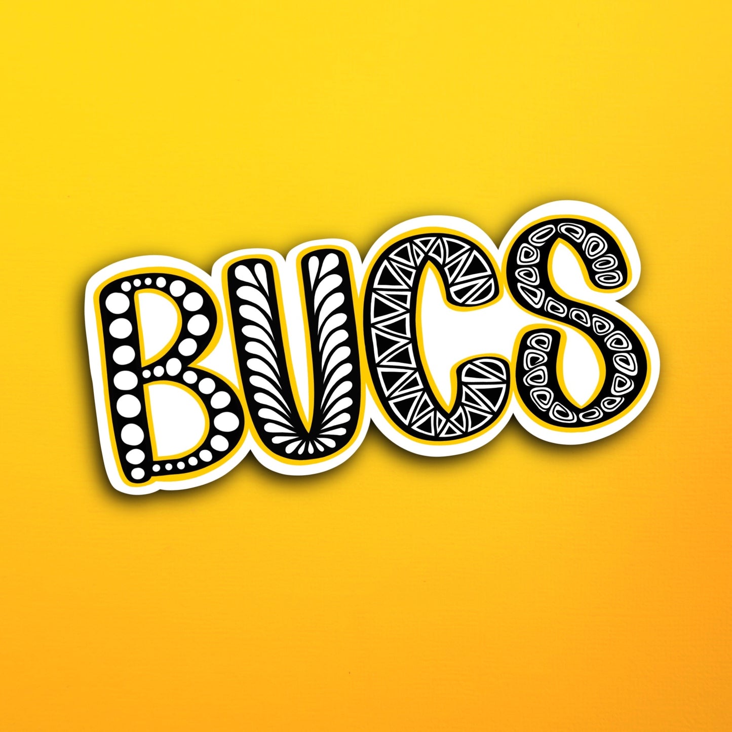 Pittsburgh Bucs Waterproof Sticker