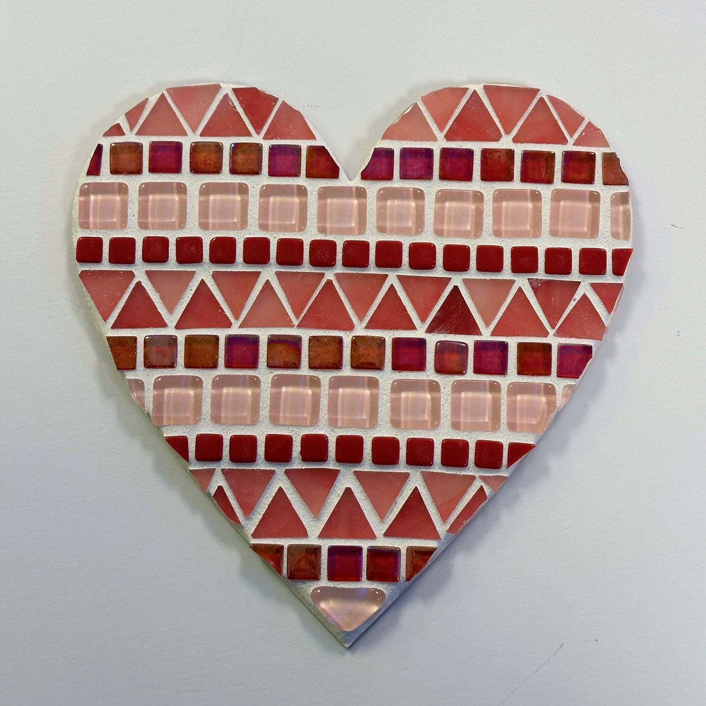 Downloadable Line Heart Mosaic Coloring Page