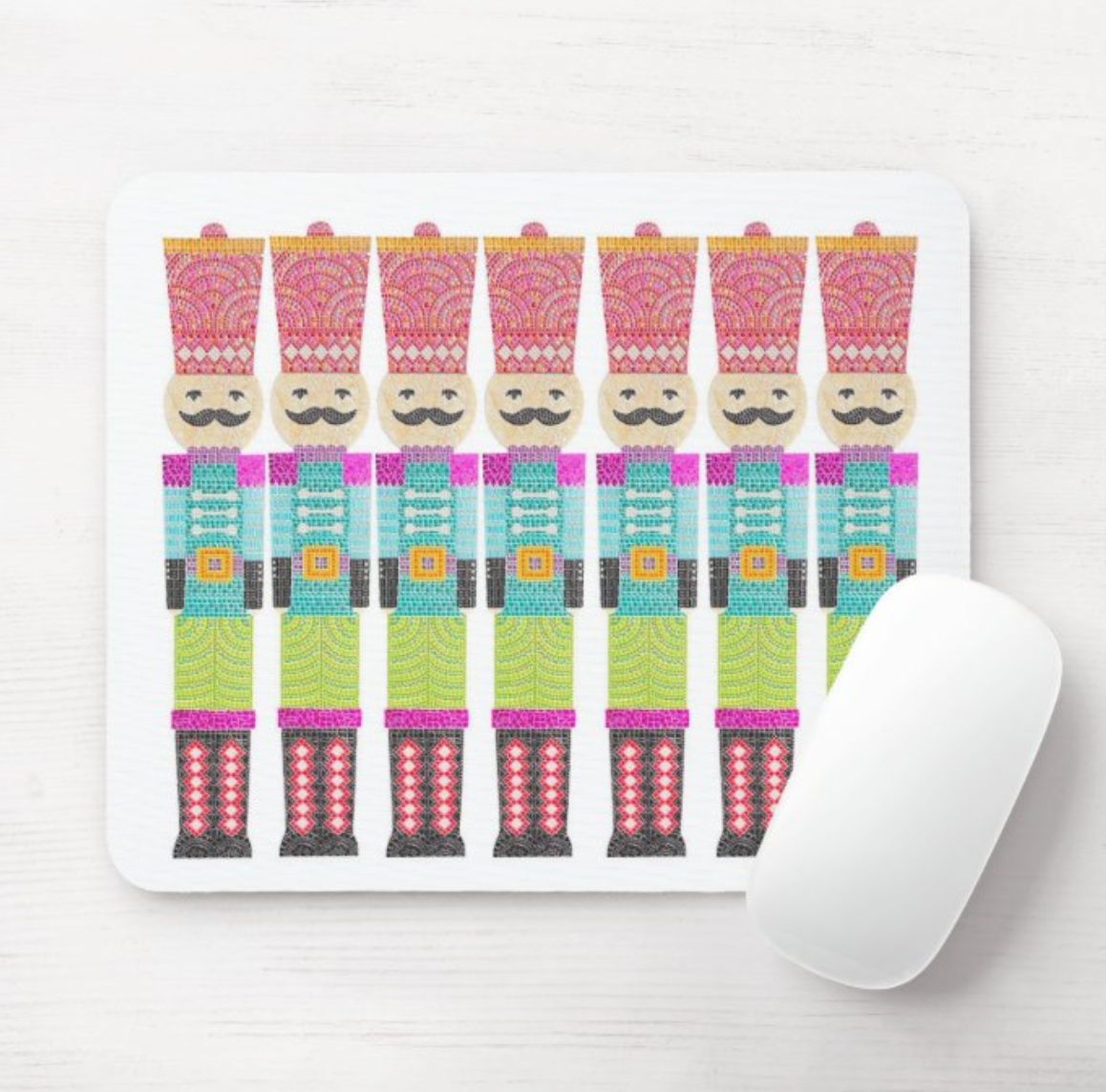 Nutcracker Mosaic Mouse Pad