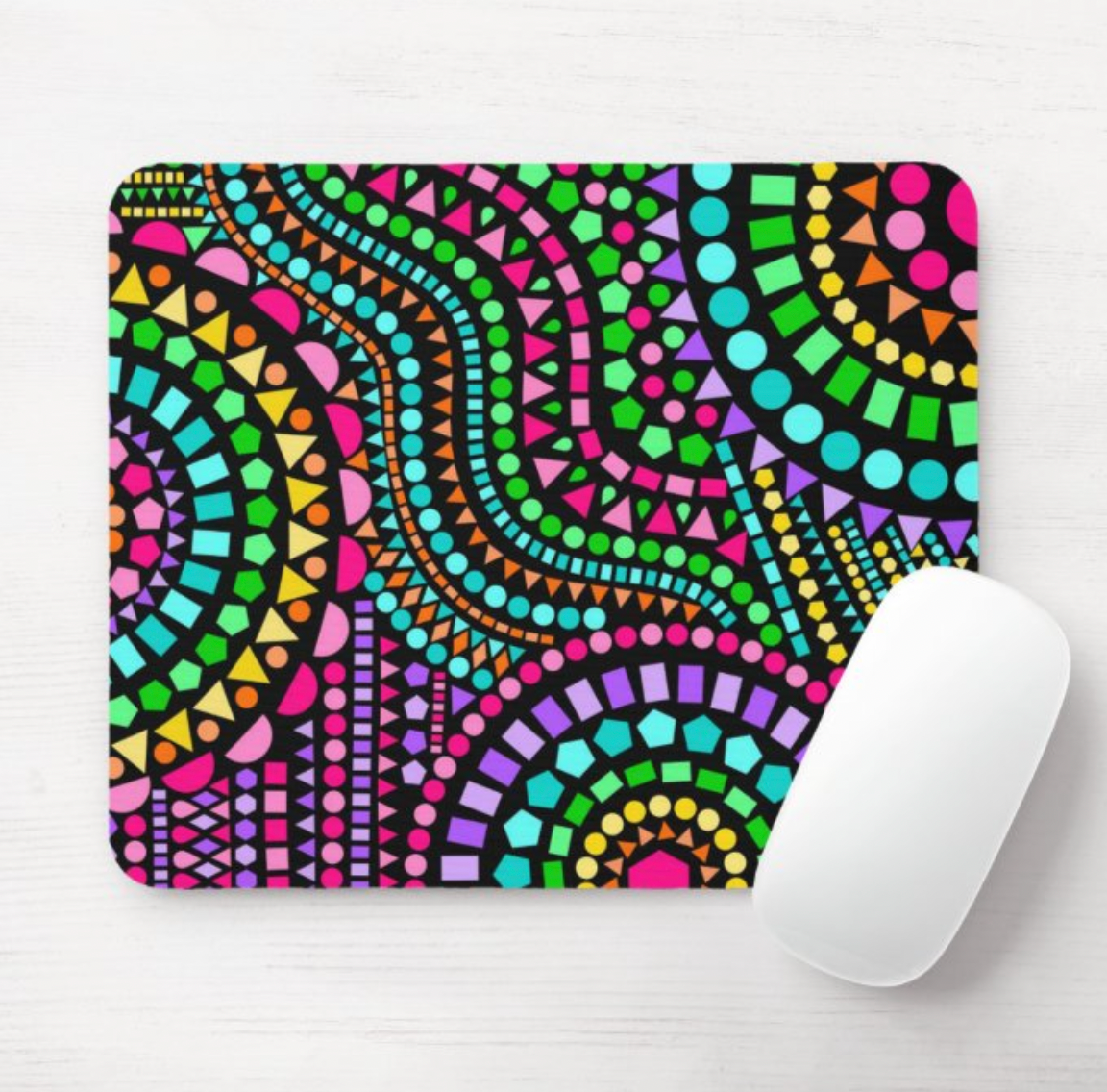 Colorful Mosaic Mouse Pad