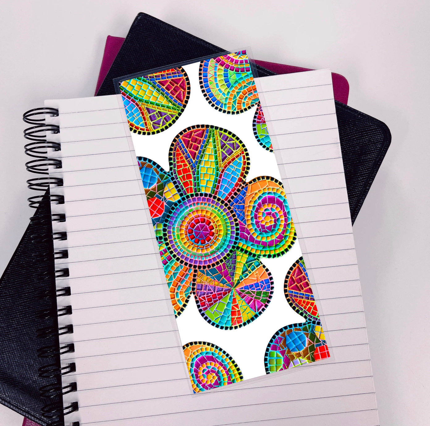 Groovy Flower Mosaic Bookmark