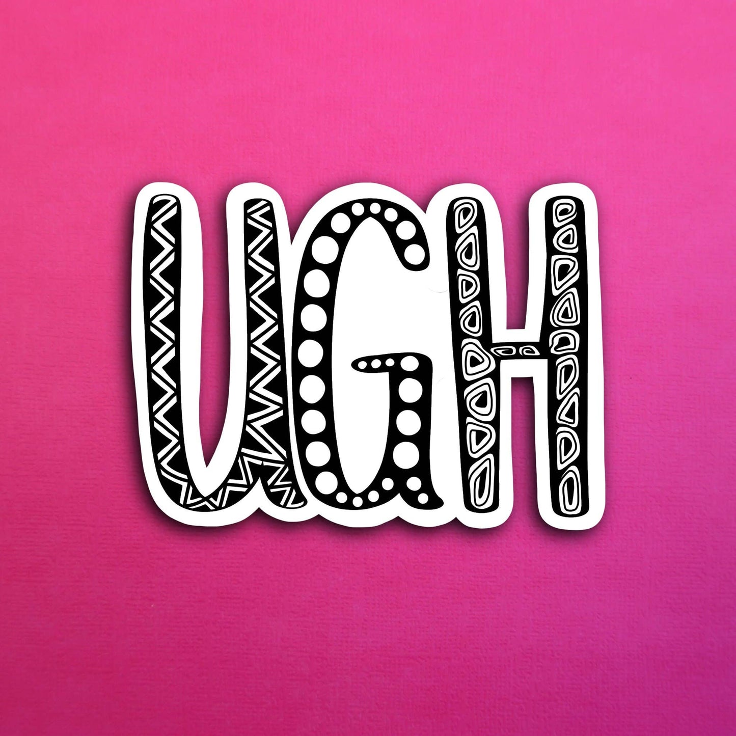 UGH Waterproof Sticker