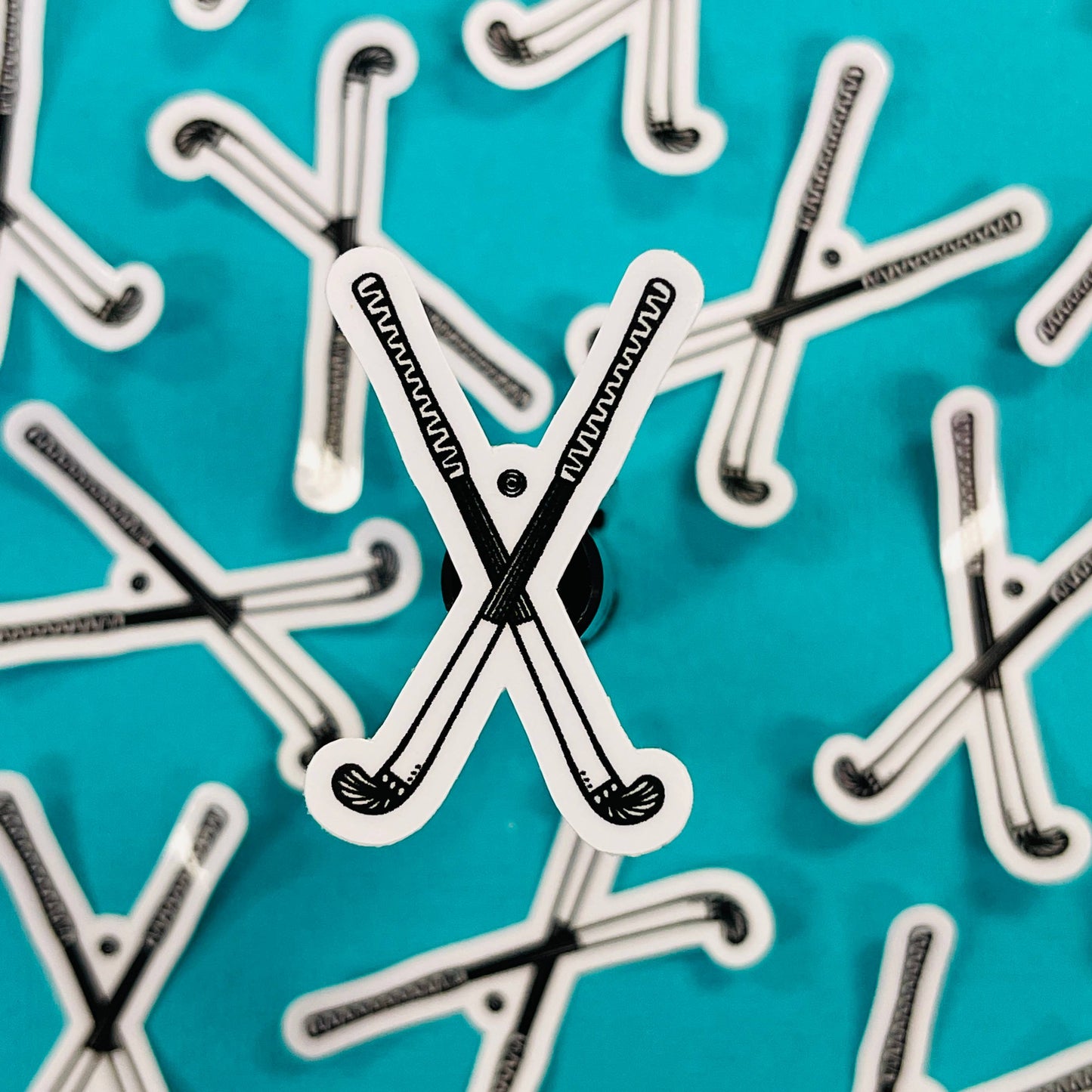 Mini Field Hockey Waterproof Sticker